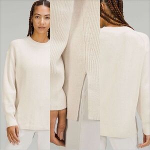 Lululemon Merino Wool-Blend Ribbed Crewneck Sweater